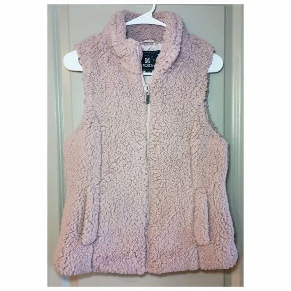 Blush Pink Super Soft Sherpa Vest - Picture 1 of 4